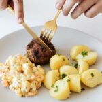 Gemüse kombiniert mit Kartoffelgratin